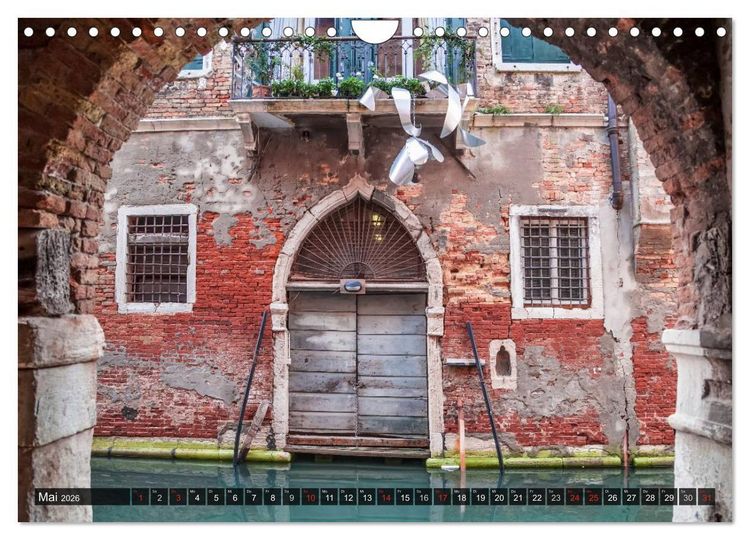 Produktbild: VENEDIG charmante Details (Wandkalender 2026 DIN A4 quer), CALVENDO Monatskalender
