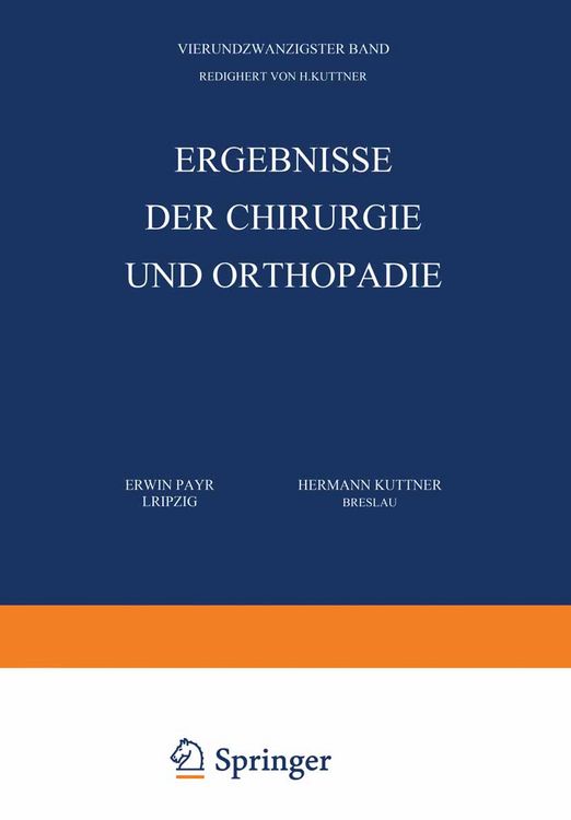 Produktbild: Ergebnisse der Chirurgie und Orthop&auml;die