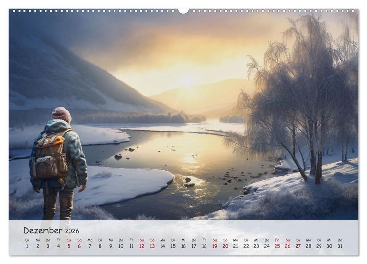 Produktbild: Die Stille des Nordens (Wandkalender 2026 DIN A2 quer), CALVENDO Monatskalender