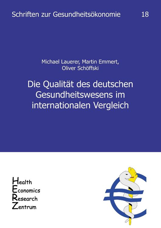 Produktbild: Die Qualit&auml;t des deutschen Gesundheitswesens im internationalen Vergleich