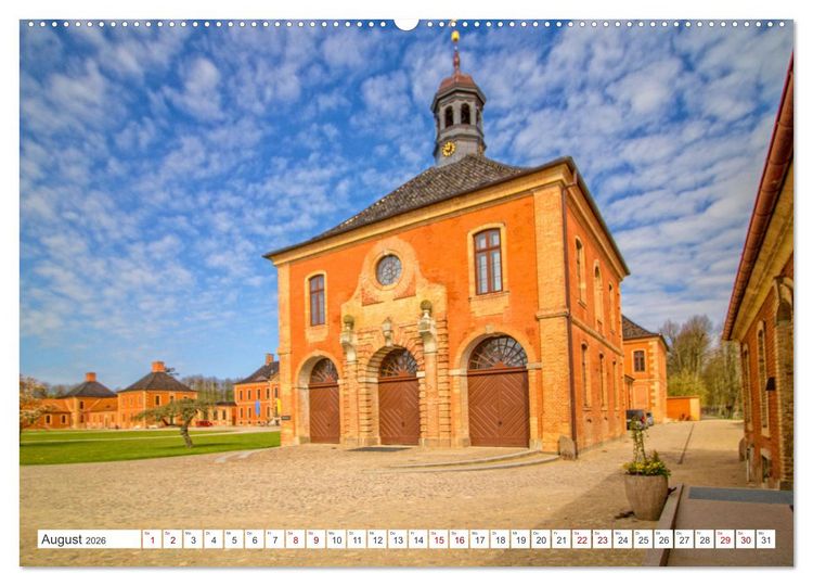 Produktbild: Das Kl&uuml;tzer Schloss Bothmer &ndash; Ein Maitag in Mecklenburgs feinem St&uuml;ck England (hochwertiger Premium Wandkalender 2026 DIN A2 quer), Kunstdruck in Hochglanz