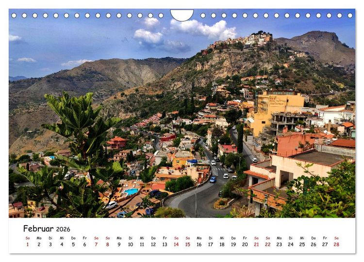 Produktbild: Sizilien - der Osten und die Liparischen Inseln (Wandkalender 2026 DIN A4 quer), CALVENDO Monatskalender