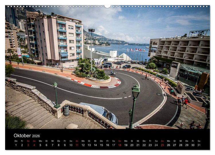 Produktbild: Monaco - Das F&uuml;rstentum an der franz&ouml;sischen Mittelmeerk&uuml;ste (hochwertiger Premium Wandkalender 2026 DIN A2 quer), Kunstdruck in Hochglanz