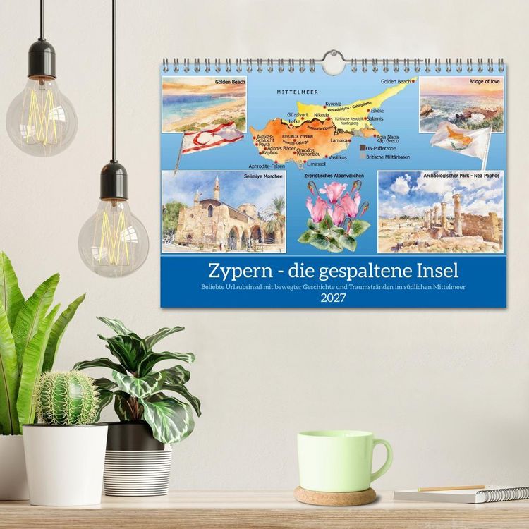 Produktbild: Zypern - die gespaltene Insel (Wandkalender 2027 DIN A4 quer), CALVENDO Monatskalender