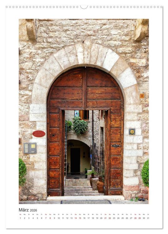 Produktbild: Assisi - Die Stadt zweier gro&szlig;er Heiliger (Wandkalender 2026 DIN A2 hoch), CALVENDO Monatskalender