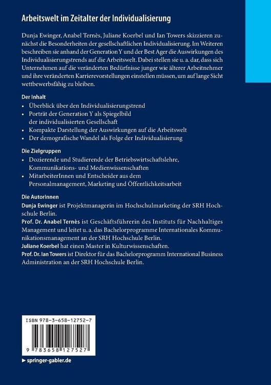 Produktbild: Arbeitswelt im Zeitalter der Individualisierung