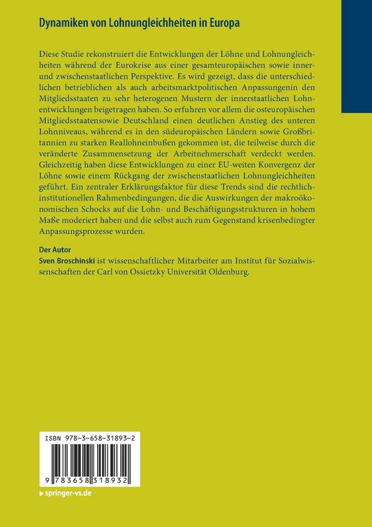 Produktbild: Dynamiken von Lohnungleichheiten in Europa