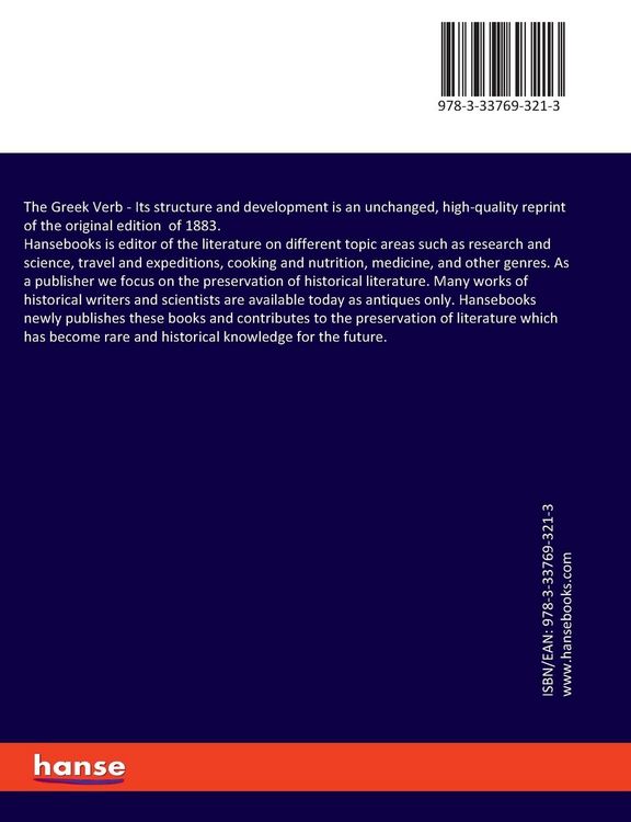 Produktbild: The Greek Verb