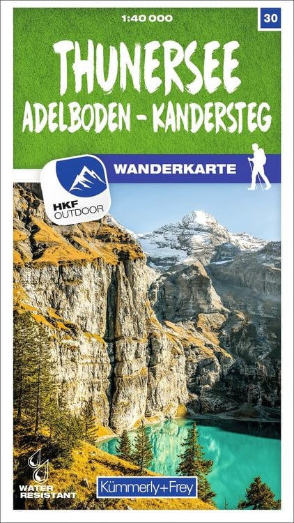 Produktbild: Thunersee / Adelboden - Kandersteg 30 Wanderkarte 1:40 000 matt laminiert