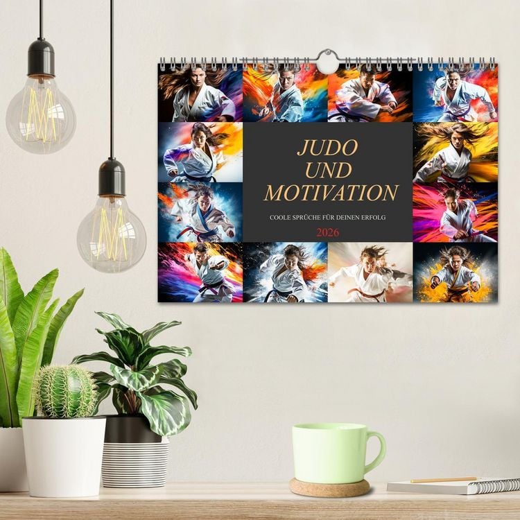 Produktbild: Judo und Motivation (Wandkalender 2026 DIN A4 quer), CALVENDO Monatskalender