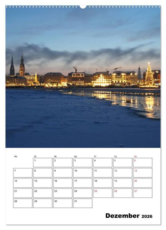Produktbild: Sch&ouml;nes Hamburg (hochwertiger Premium Wandkalender 2026 DIN A2 hoch), Kunstdruck in Hochglanz