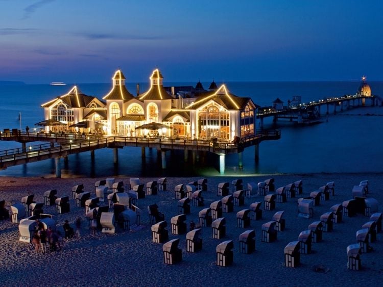 Produktbild: CALVENDO Puzzle Seebr&uuml;cke, Sellin, Insel R&uuml;gen | 1000 Teile Lege-Gr&ouml;&szlig;e 64x48cm Foto-Puzzle f&uuml;r gl&uuml;ckliche Stunden