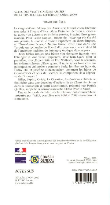Produktbild: Vingt-Sixiemes Assises de la Traduction Litteraire, Arles 2009