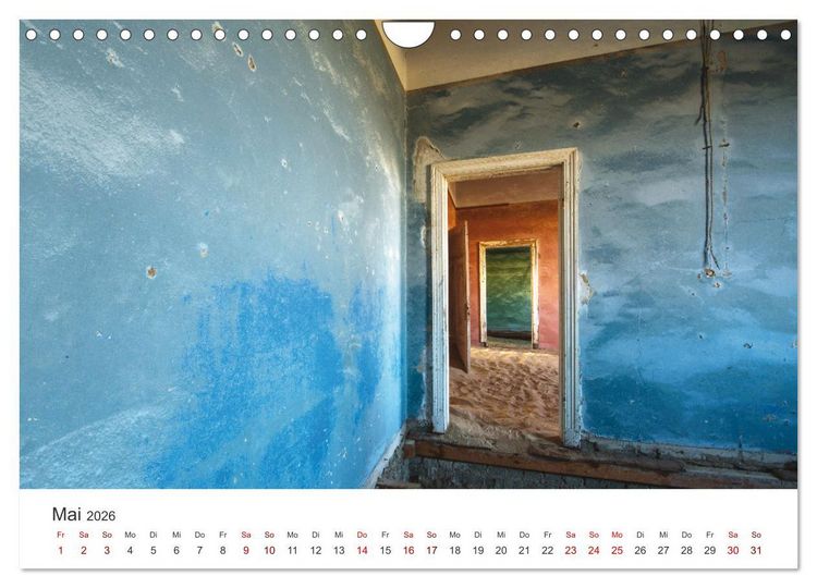 Produktbild: Kolmannskuppe Die Geisterstadt in der Sandw&uuml;ste (Wandkalender 2026 DIN A4 quer), CALVENDO Monatskalender