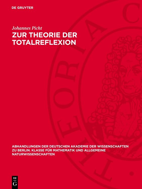 Produktbild: Zur Theorie der Totalreflexion