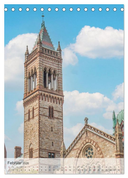 Produktbild: USA - Historisches Boston (Tischkalender 2026 DIN A5 hoch), CALVENDO Monatskalender