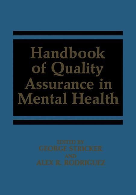 Produktbild: Handbook of Quality Assurance in Mental Health