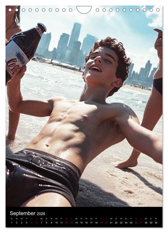 Produktbild: M&auml;nner in der Werbung der 90er (Wandkalender 2026 DIN A4 hoch), CALVENDO Monatskalender