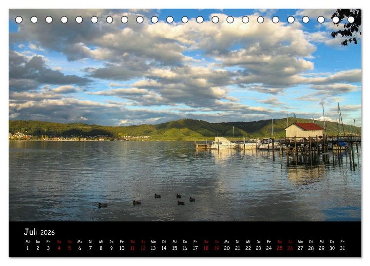 Produktbild: Traumhaft sch&ouml;ner Bodensee (Tischkalender 2026 DIN A5 quer), CALVENDO Monatskalender