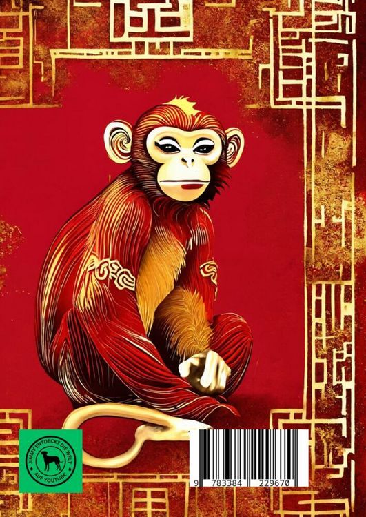 Produktbild: Tagebuch / Notizbuch Chinesische Tierkreis Affe