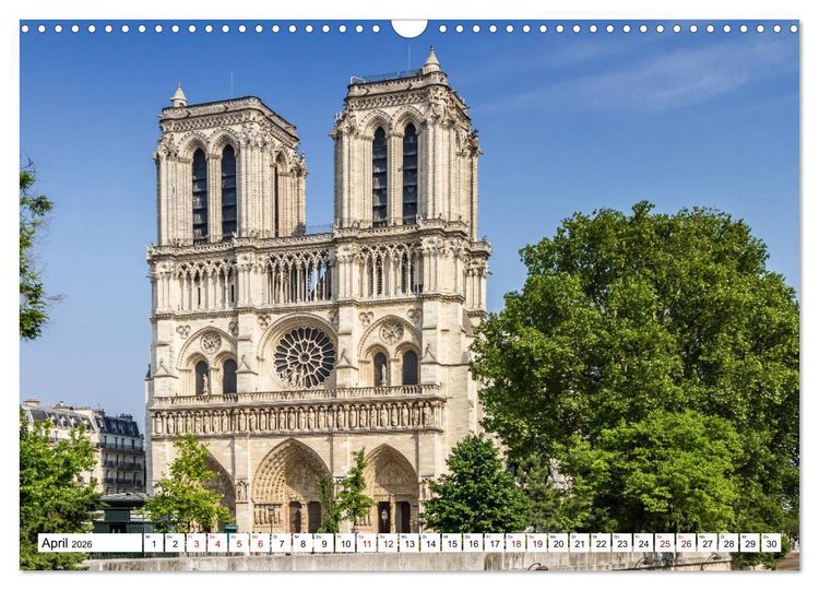 Produktbild: PARIS Franz&ouml;sisches Flair und Historie (Wandkalender 2026 DIN A3 quer), CALVENDO Monatskalender