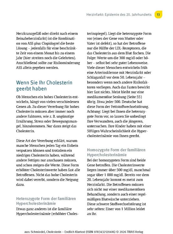 Produktbild: Cholesterin - Endlich Klartext