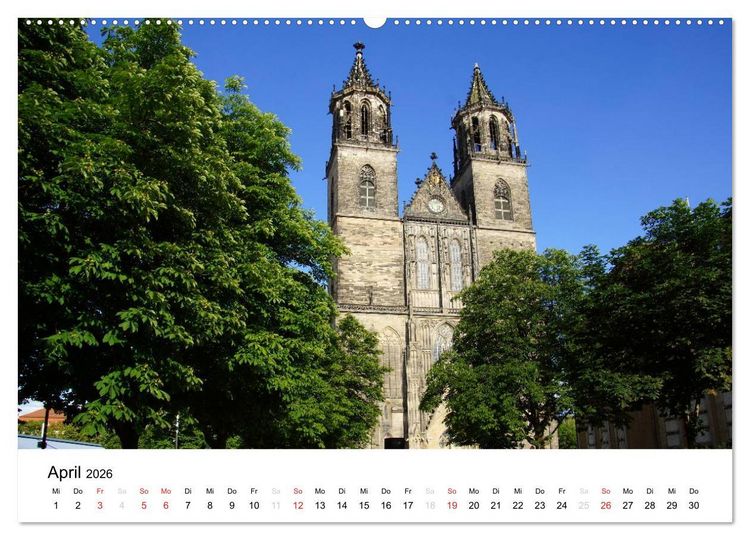 Produktbild: Mein Magdeburg 2026 (hochwertiger Premium Wandkalender 2026 DIN A2 quer), Kunstdruck in Hochglanz