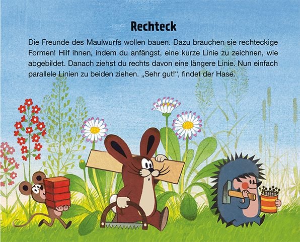 Produktbild: Tr&ouml;tsch Der kleine Maulwurf Zaubertafel Buch Formen