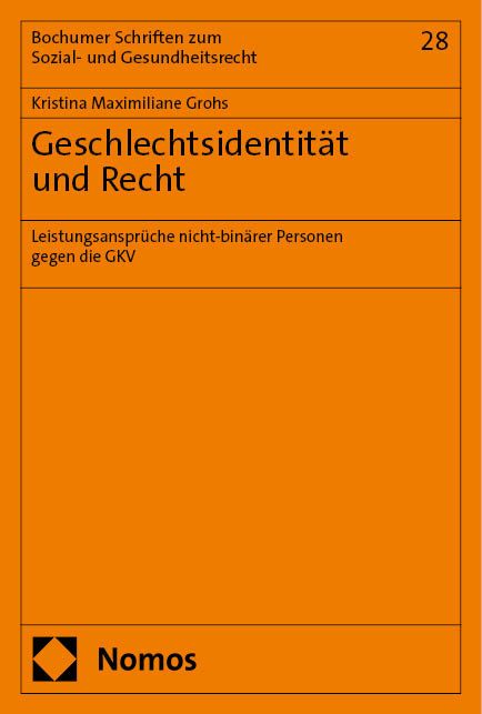 Produktbild: Geschlechtsidentit&auml;t und Recht