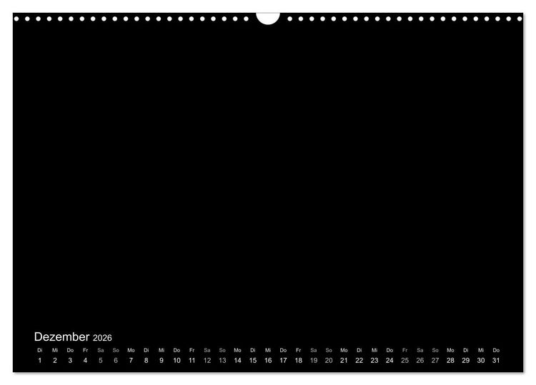 Produktbild: Bastelkalender: DIY Kreativ-Kalender -schwarz- (Wandkalender 2026 DIN A3 quer), CALVENDO Monatskalender