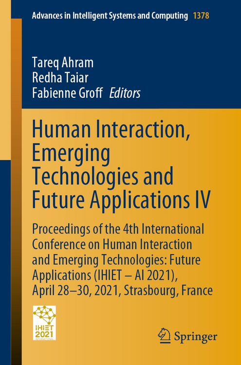 Produktbild: Human Interaction, Emerging Technologies and Future Applications IV