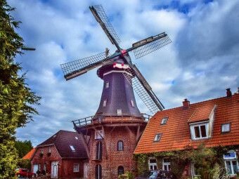 Produktbild: CALVENDO Puzzle Oberahmer Kornm&uuml;hle, 26452 Neustadtg&ouml;dens | 1000 Teile Lege-Gr&ouml;&szlig;e 64x48cm Foto-Puzzle f&uuml;r gl&uuml;ckliche Stunden