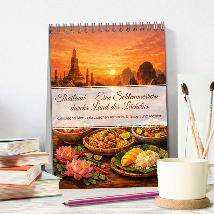 Produktbild: Thailand &ndash; Eine Schlemmerreise durchs Land des L&auml;chelns (Tischkalender 2027 DIN A5 hoch), CALVENDO Monatskalender
