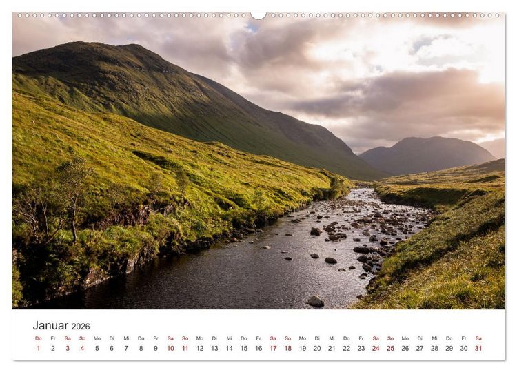 Produktbild: Schottland - Die wilde Sch&ouml;nheit der Highlands (Wandkalender 2026 DIN A2 quer), CALVENDO Monatskalender