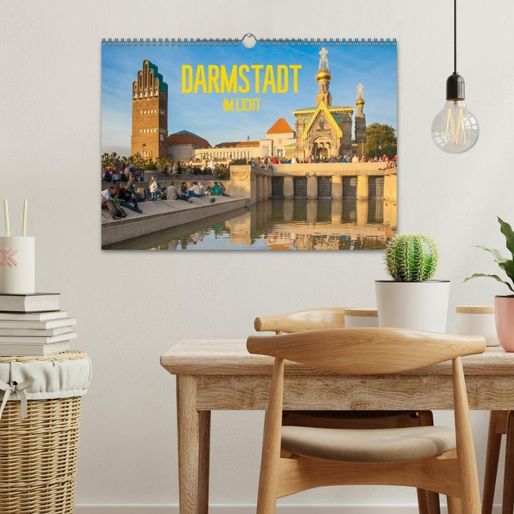 Produktbild: Darmstadt im Licht (Wandkalender 2026 DIN A3 quer), CALVENDO Monatskalender