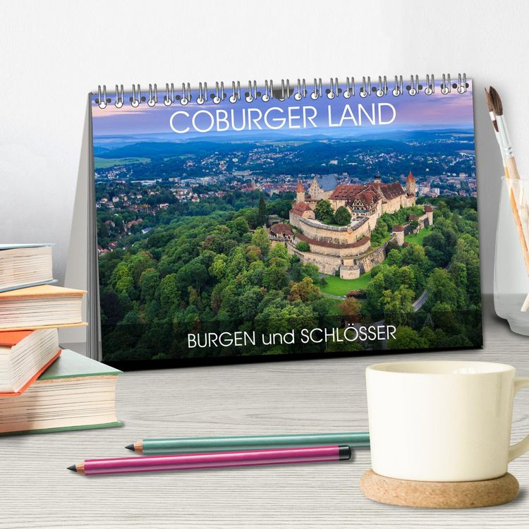 Produktbild: Coburger Land - Burgen und Schl&ouml;sser (Tischkalender 2026 DIN A5 quer), CALVENDO Monatskalender