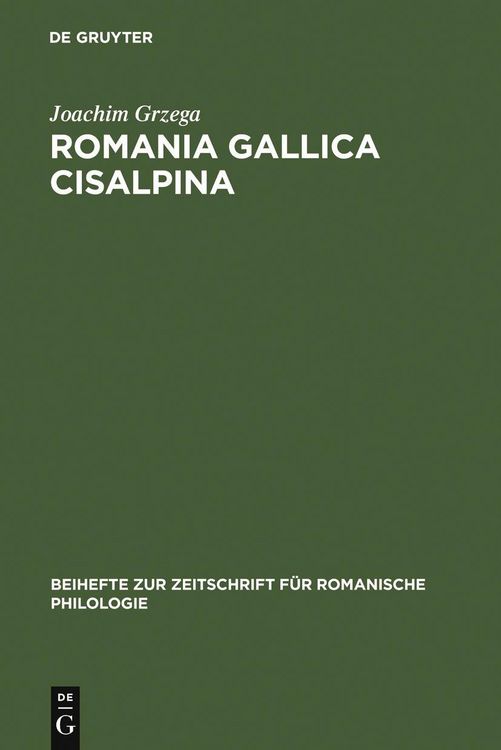 Produktbild: Romania Gallica Cisalpina