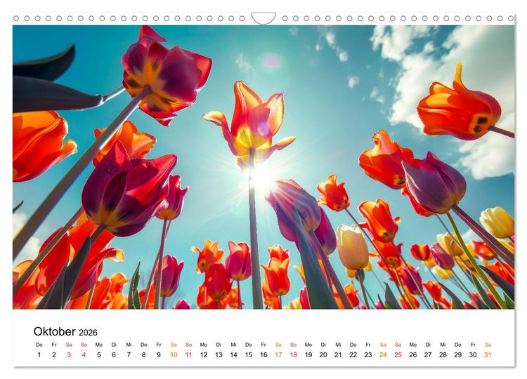 Produktbild: Tulpen - ein Farbenmeer (Wandkalender 2026 DIN A3 quer), CALVENDO Monatskalender