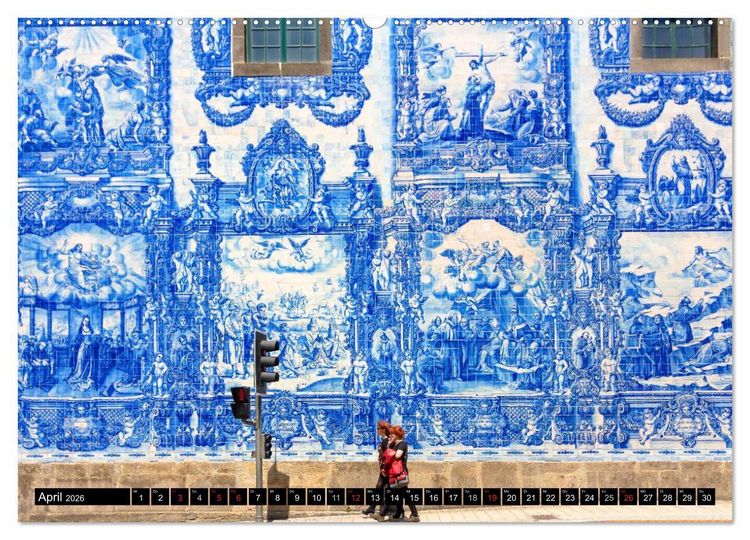 Produktbild: Porto - Die Handelsstadt am Douro (hochwertiger Premium Wandkalender 2026 DIN A2 quer), Kunstdruck in Hochglanz