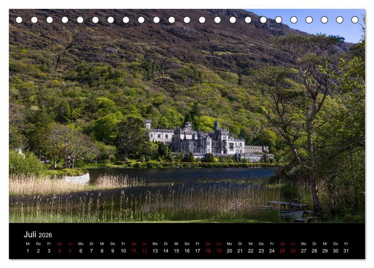 Produktbild: Irlands Landschaften (Tischkalender 2026 DIN A5 quer), CALVENDO Monatskalender