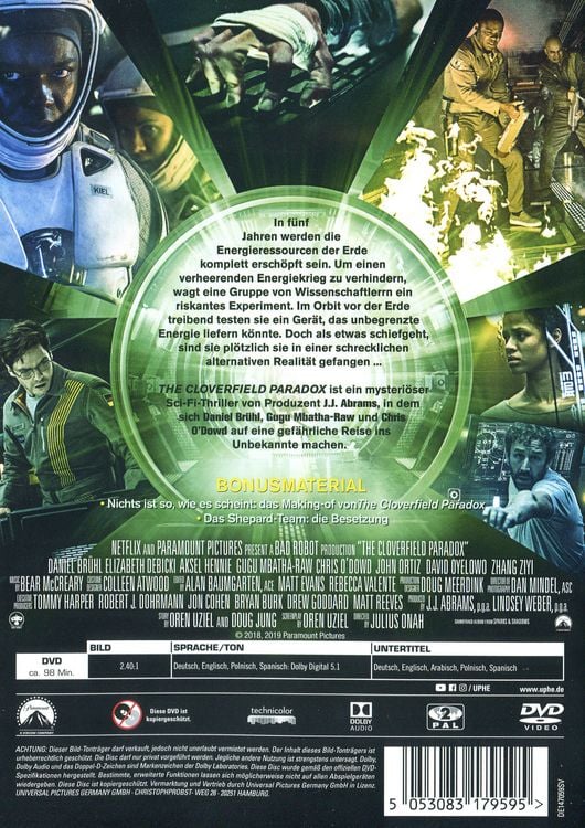 Produktbild: The Cloverfield Paradox
