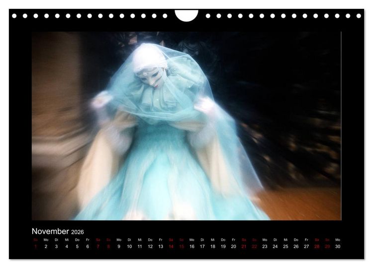 Produktbild: Venezianischer Karneval (Wandkalender 2026 DIN A4 quer), CALVENDO Monatskalender