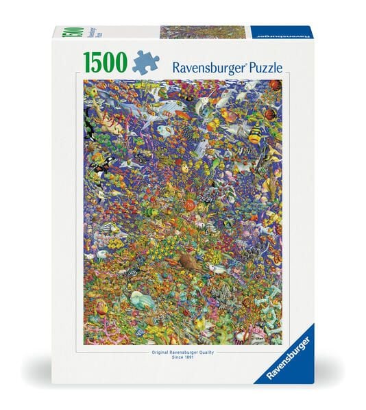Produktbild: Erwachsenenpuzzle 1500 Teile - Viele bunte Fische