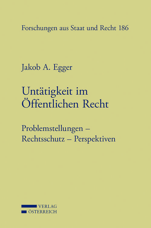 Produktbild: Unt&auml;tigkeit im &Ouml;ffentlichen Recht