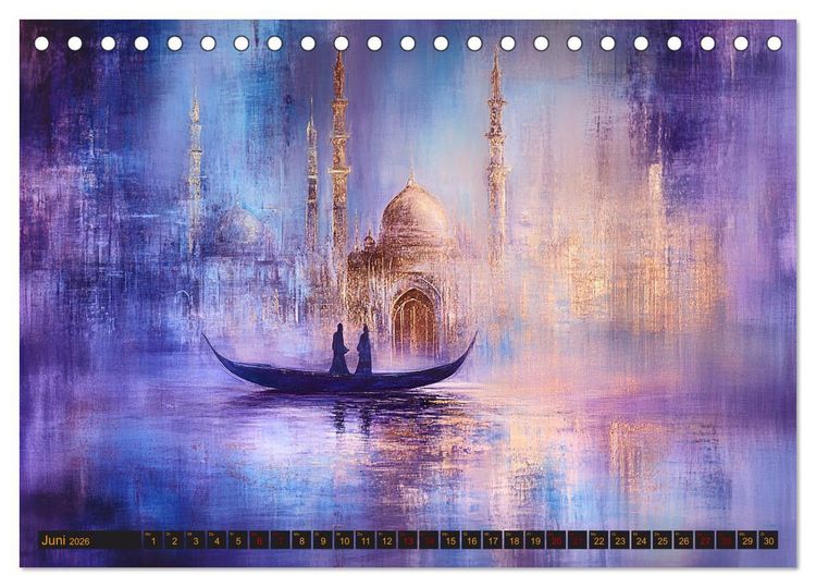 Produktbild: Visionen aus 1001 Nacht (Tischkalender 2026 DIN A5 quer), CALVENDO Monatskalender