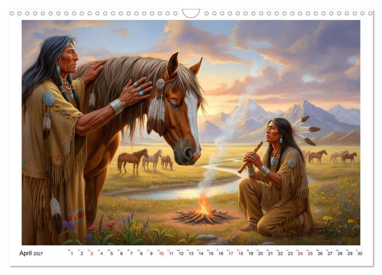 Produktbild: In Verbindung mit dem Land und den Ahnen (Wandkalender 2027 DIN A3 quer), CALVENDO Monatskalender