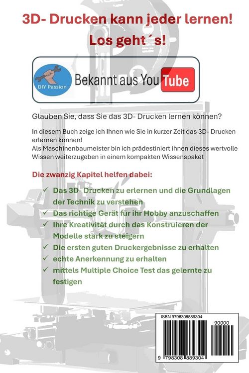 Produktbild: 3D- Drucken lernen f&uuml;r Anf&auml;nger