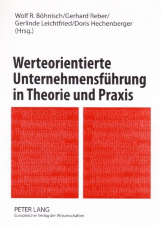 Produktbild: Werteorientierte Unternehmensf&uuml;hrung in Theorie und Praxis