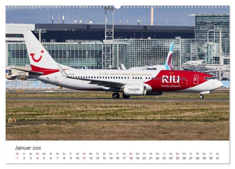 Produktbild: Frankfurt Airport - EDDF (Wandkalender 2026 DIN A2 quer), CALVENDO Monatskalender