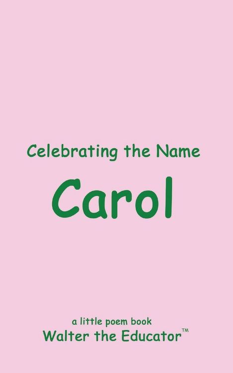 Produktbild: Celebrating the Name Carol